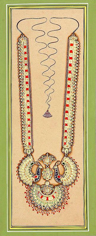 exotic india Peacock Necklace 