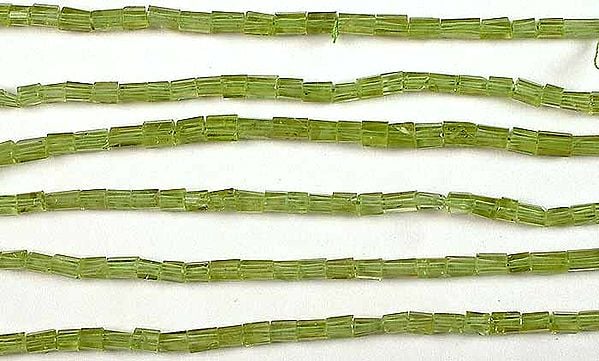 exotic india Peridot Tubes Beads | Peridot Gemstones 