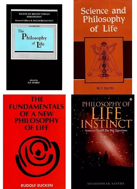 exotic india Philosophy of Life (Set of 4 Books) 