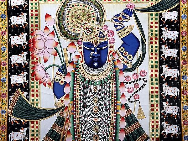 Exotic India Pichwai Of Shrinath Ji 