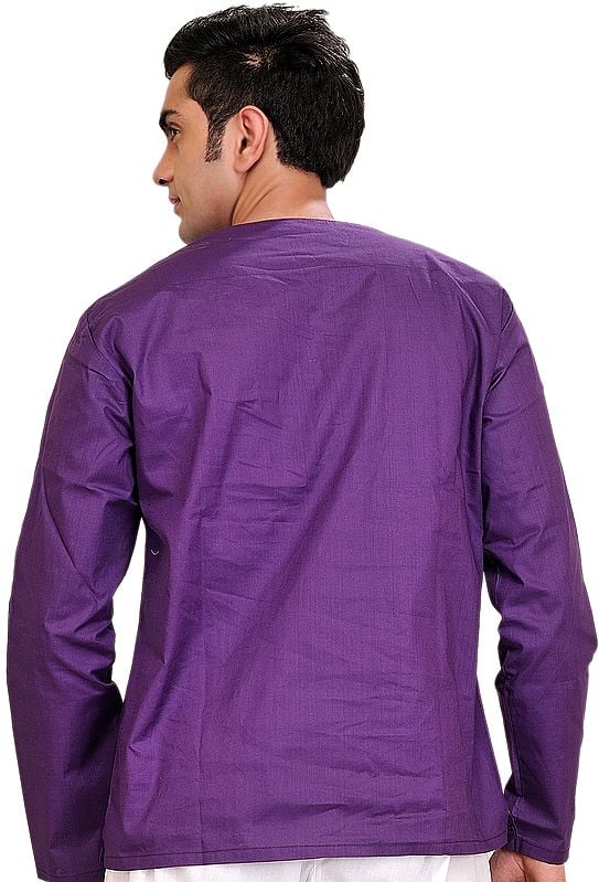 Exotic India Plain Short Casual Kurta Top 