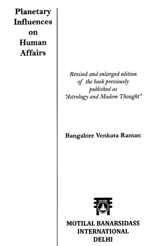 Exotic India Planetary Influences On Human Affairs 