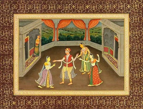 exotic india Prince Sporting with Harem Inmates 