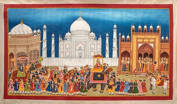 exotic india Procession Afore The Taj Mahal 