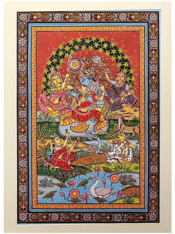 exotic india Radha Krishna in a Grove