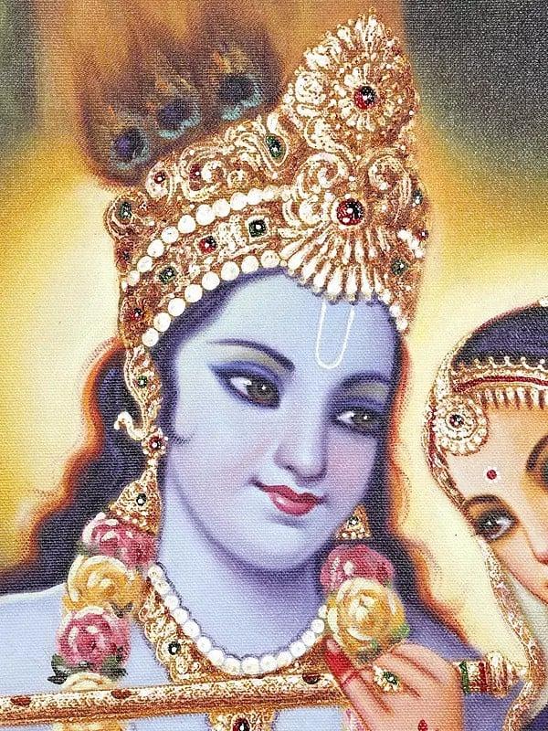 Exotic India Radha Krishna With Gopikas 