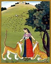 exotic india Ragini Sehuti with Tigers
