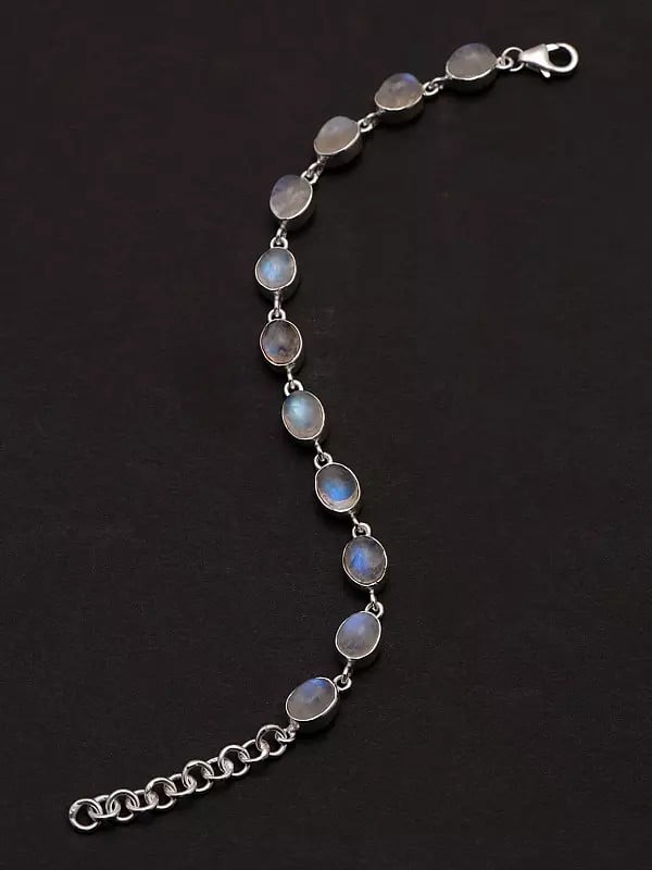 exotic india Rainbow Moonstone Bracelet 