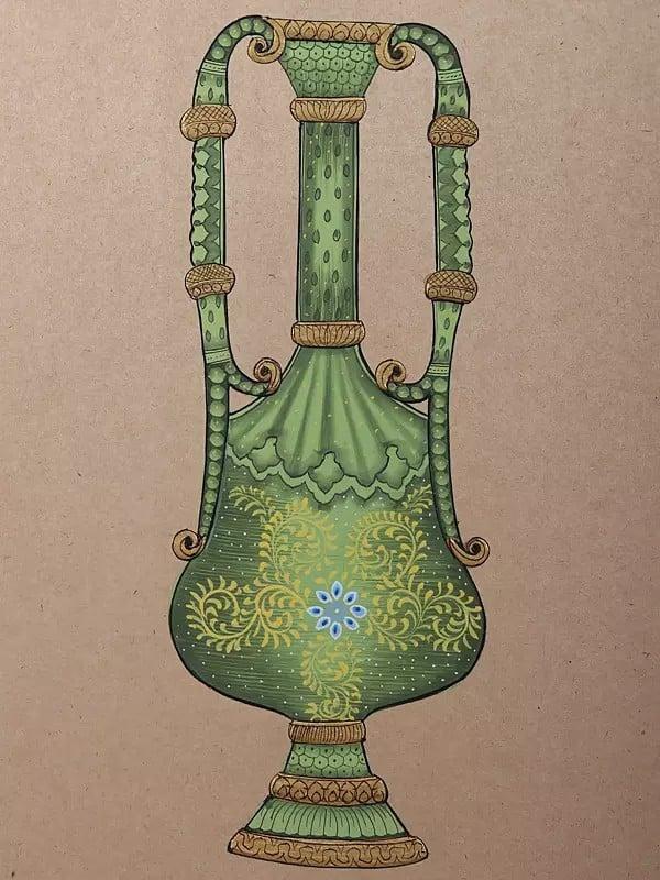 Exotic India Rajasthani Mughal Surahi (Vase) 