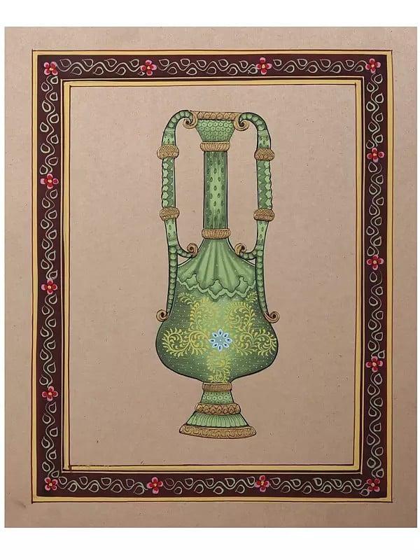 exotic india Rajasthani Mughal Surahi (Vase) 