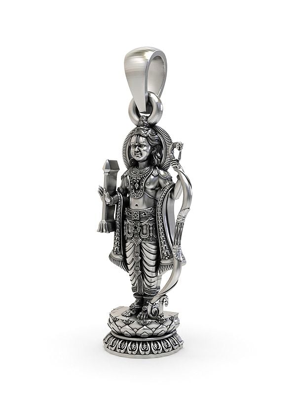 Exotic India Ram Lalla Sterling Silver Pendant
