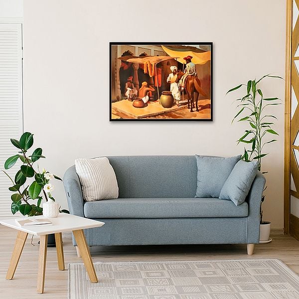 Exotic India Rangrez (The Dyer) Framed Painting