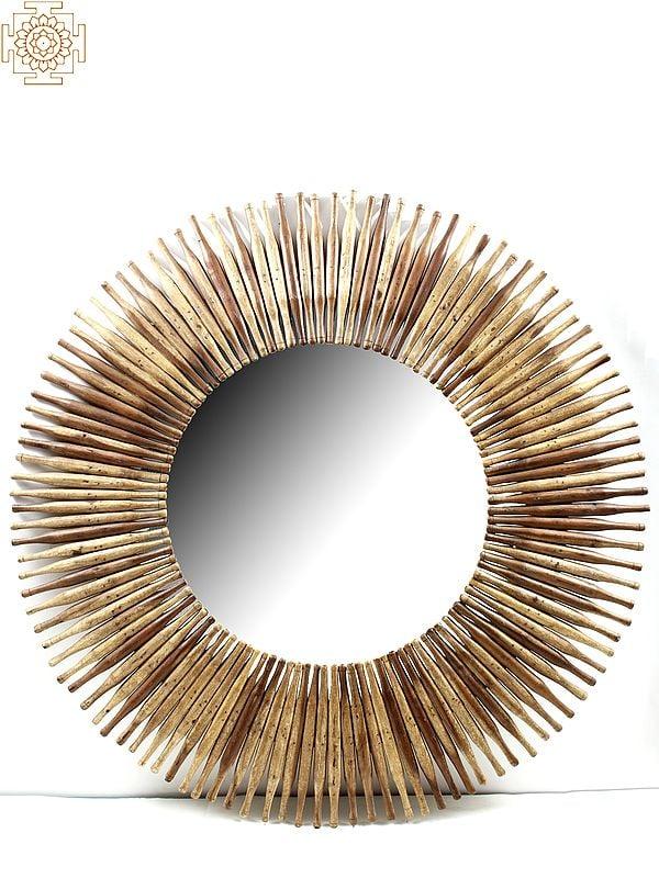 exotic india Rolling Pin Large Vintage Mirror