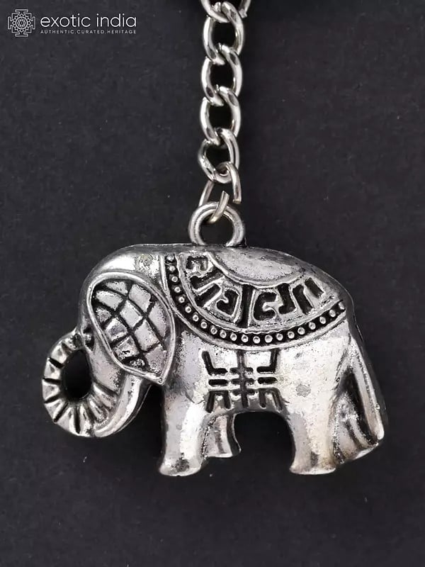 Exotic India Royal Elephant Keychain 