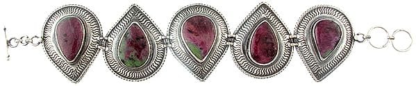 exotic india Ruby Zoisite Bracelet 