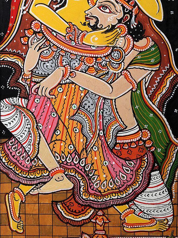 Exotic India Saki | Pattachitra Painting 