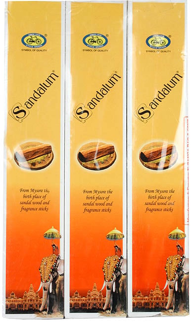 exotic india Sandalum - Fragrance Sticks (3 Packets) 