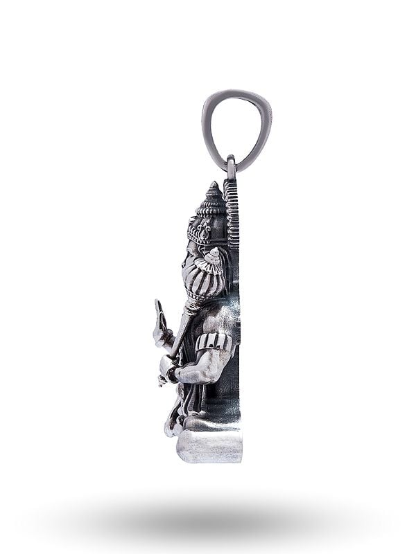 Exotic India Seated Blessing Hanuman Pendant 