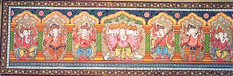 exotic india Seven Ganeshas