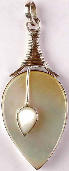 exotic india Shell Designer Pendant