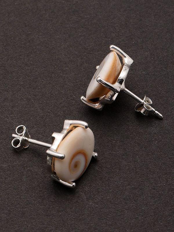 Exotic India Shiva Eye Gemstone Studs