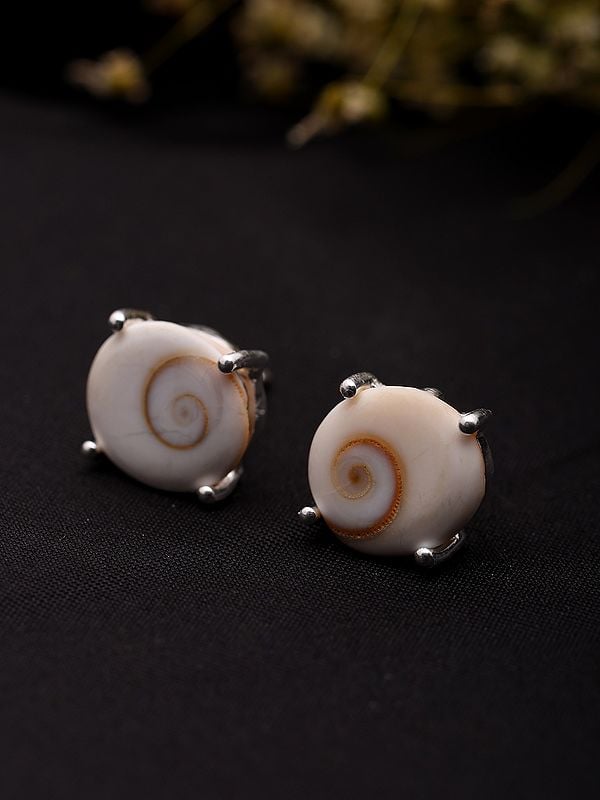 Exotic India Shiva Eye Gemstone Studs