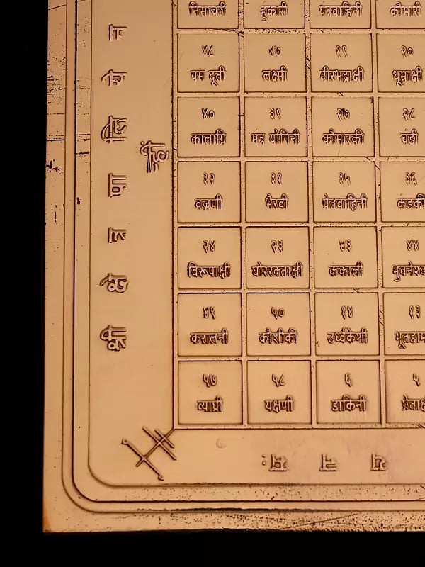 Exotic India चौंसठ योगिनी यंत्र: Shri 64 Yogini Yantra 
