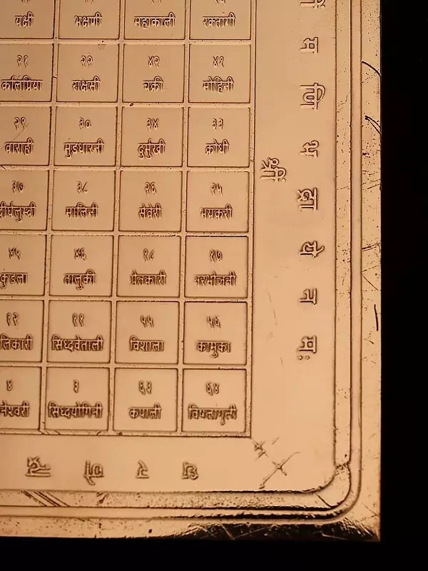 Exotic India चौंसठ योगिनी यंत्र: Shri 64 Yogini Yantra 