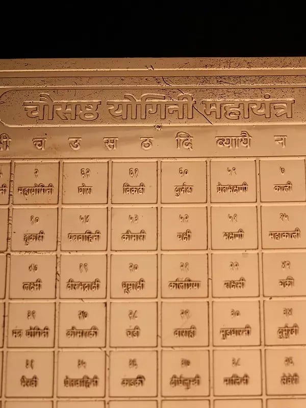 Exotic India चौंसठ योगिनी यंत्र: Shri 64 Yogini Yantra 
