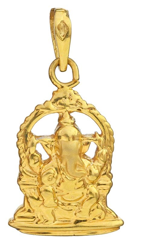 exotic india Shri Ganesha Pendant 