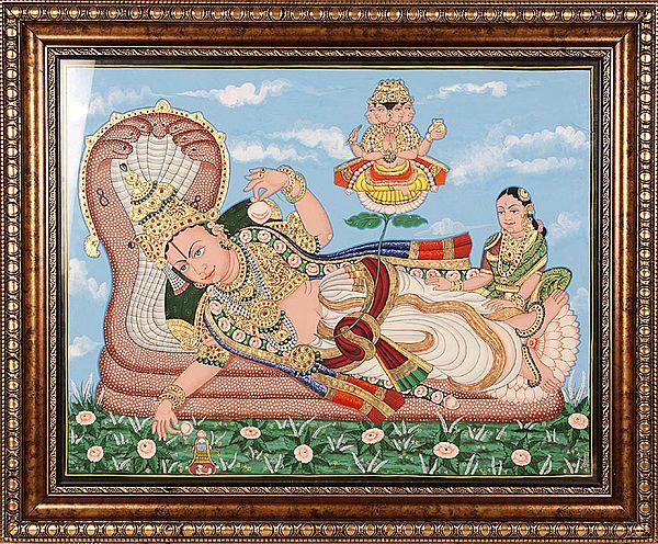 exotic india Shri Ranganatha (Framed) 