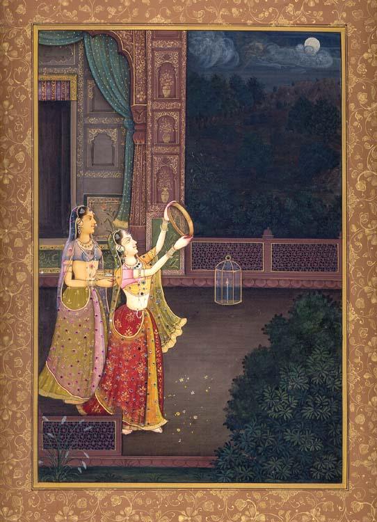 exotic india Sighting the Moon of Karva Chautha 