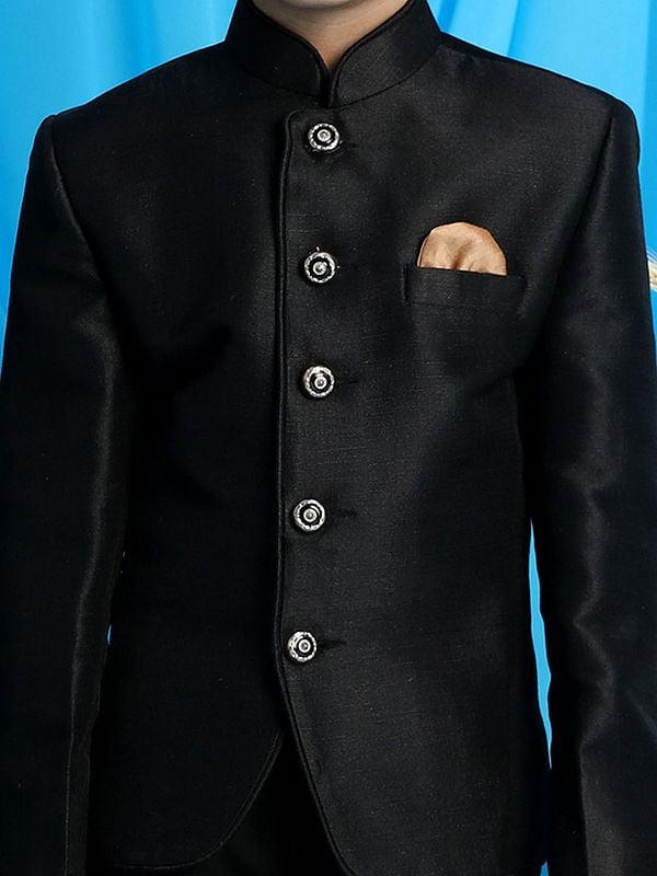 Exotic India Silk Blend Jodhpuri Coat 