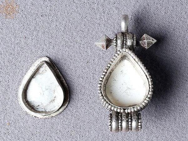 Exotic India Silver Drop Turquoise Ghau From Nepal
