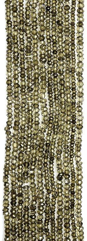 exotic india Smoky Coated Israel Cut Rondells