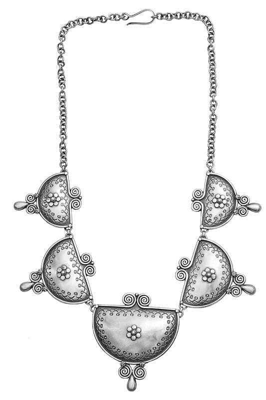 exotic india Spiral Necklace 