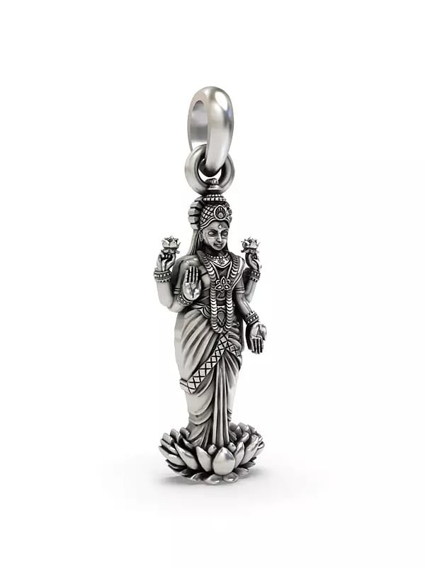 Exotic India Standing Goddess Lakshmi Pendant