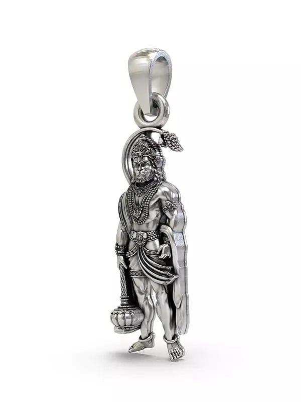 Exotic India Standing Lord Hanuman Pendant 