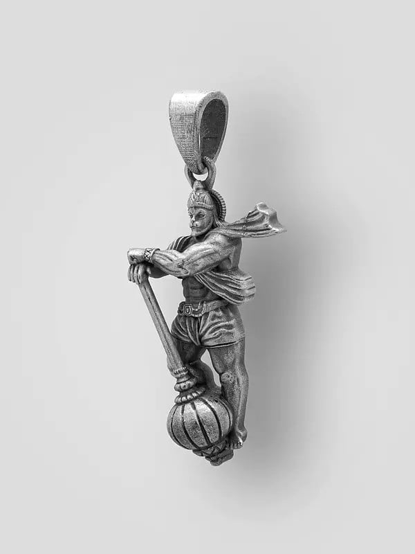 Exotic India Standing Lord Hanuman Pendant