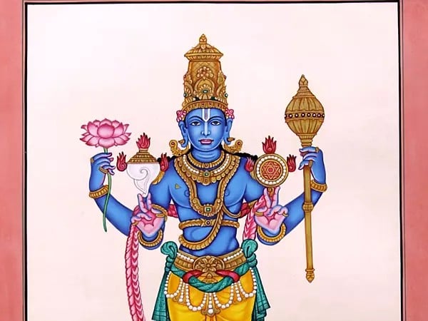 Exotic India Standing Lord Vishnu 