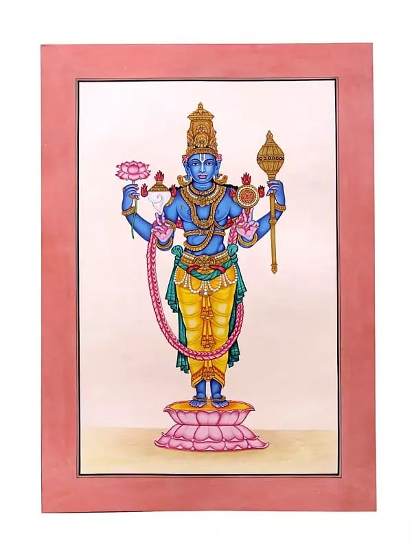 exotic india Standing Lord Vishnu 