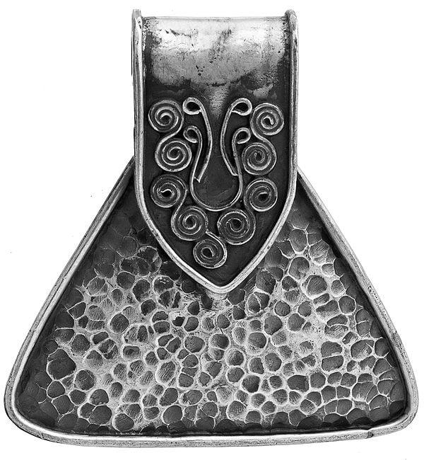 exotic india Sterling Antiquated Dimple Pendant