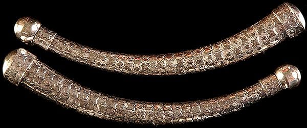 exotic india Sterling Choker Ends (Price Per Pair)