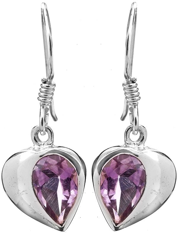 exotic india Sterling Earrings with Faceted Gems