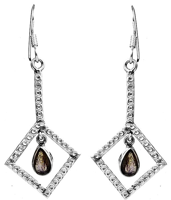 exotic india Sterling Earrings with Gems