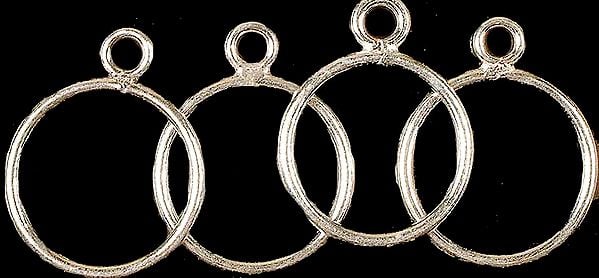 exotic india Sterling Hoop Attached with Jump Ring 