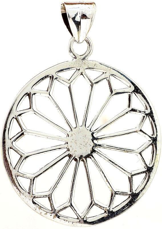 exotic india Sterling Lattice Pendant 