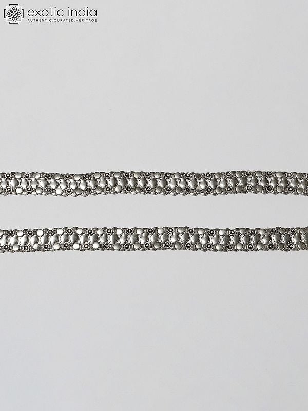 Exotic India Sterling Silver Anklet 
