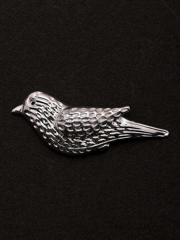 Exotic India Sterling Silver Bird Stud Earrings