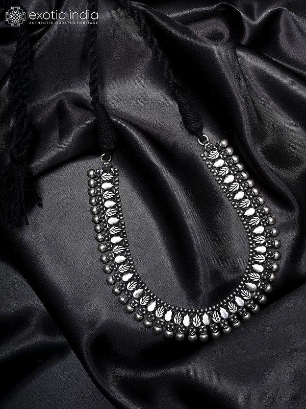 Exotic India Sterling Silver Choker Necklace 